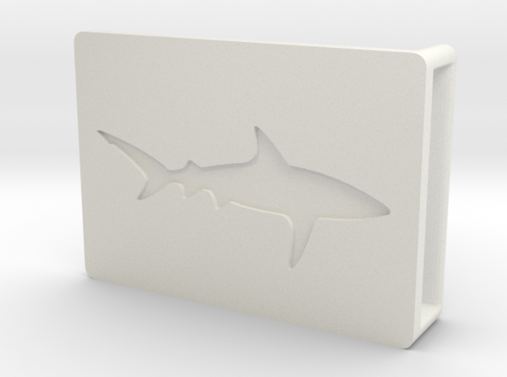 Belt Buckle - Shark - M1SF 3d printed