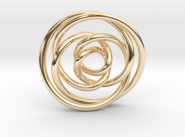 Rose knot 2/5 (Circle) 3d printed