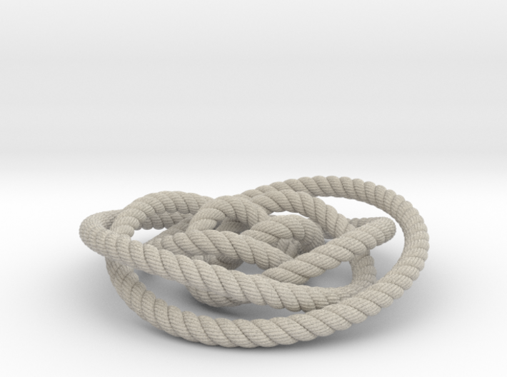 Rose knot 2/5 (Rope with detail) 3d printed