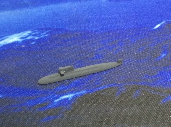 PLA[N] 039A Submarine, 1/1800 3d printed Painted Sample