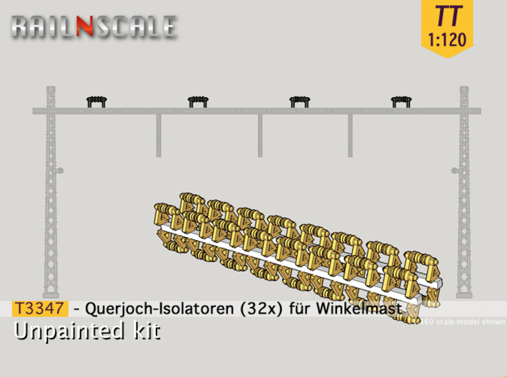 32x Isolatoren für Querjoche (TT 1:120) 3d printed 