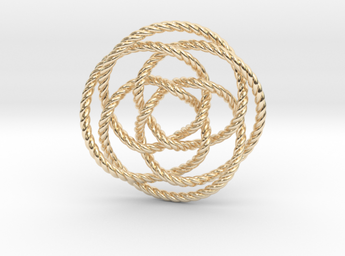 Rose knot 4/5 (Rope) 3d printed