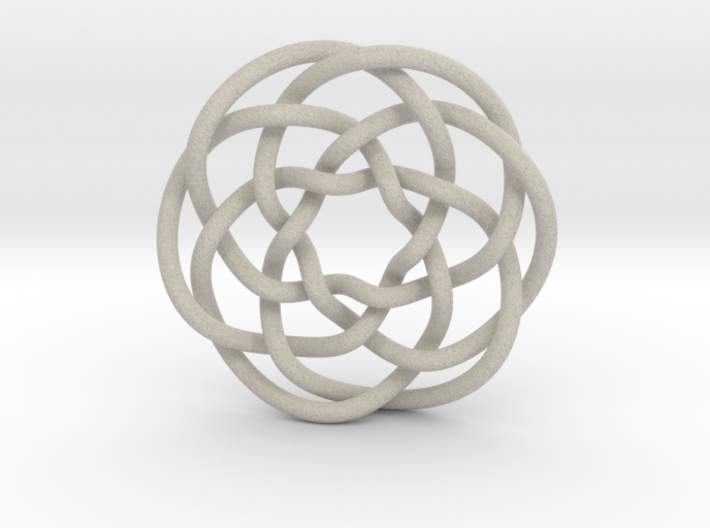 Rose knot 6/5 (Circle) 3d printed