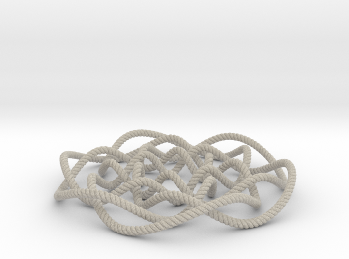 Rose knot 6/5 (Rope with detail) 3d printed