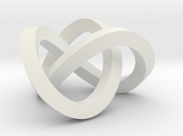 Trefoil knot (Square) 3d printed