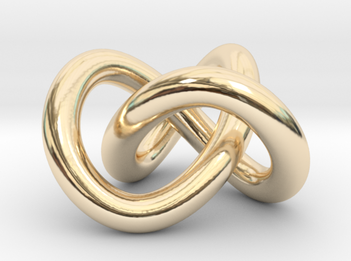 Trefoil knot (Circle) 3d printed