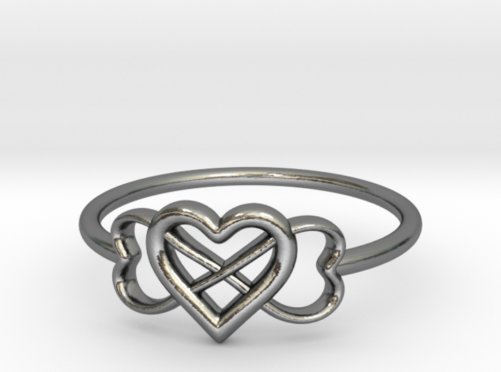 Infinity Love Ring 3d printed