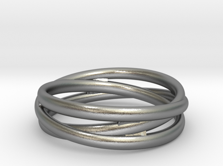Triple alliance ring 3d printed