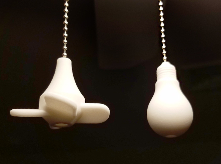 Ceiling Fan Pull-Chain Ornaments 3d printed 
