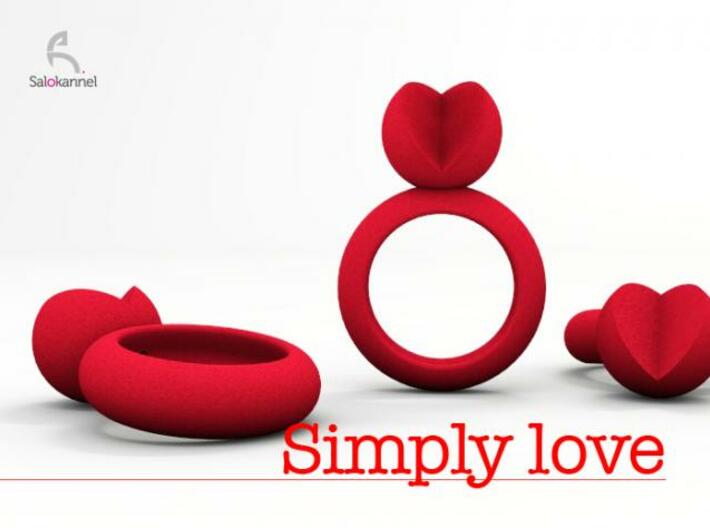SIMPLY LOVE - size 6 3d printed Description