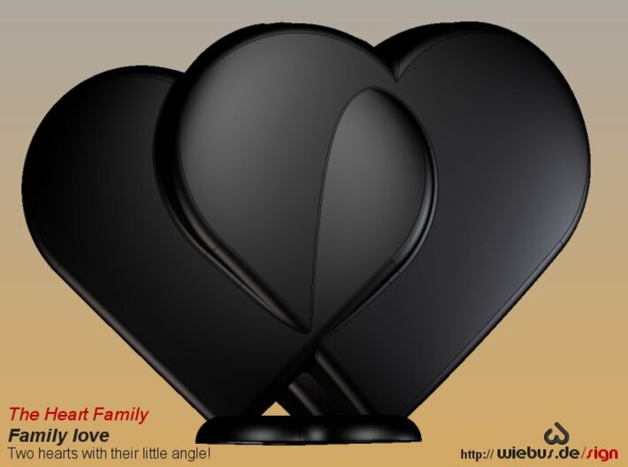 Heart Family - Family love! (large size) 3d printed 
