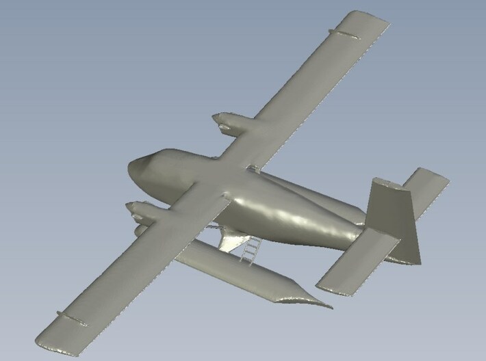 1/200 scale DHC-6 Twin Otter seaplanes x 3 3d printed 