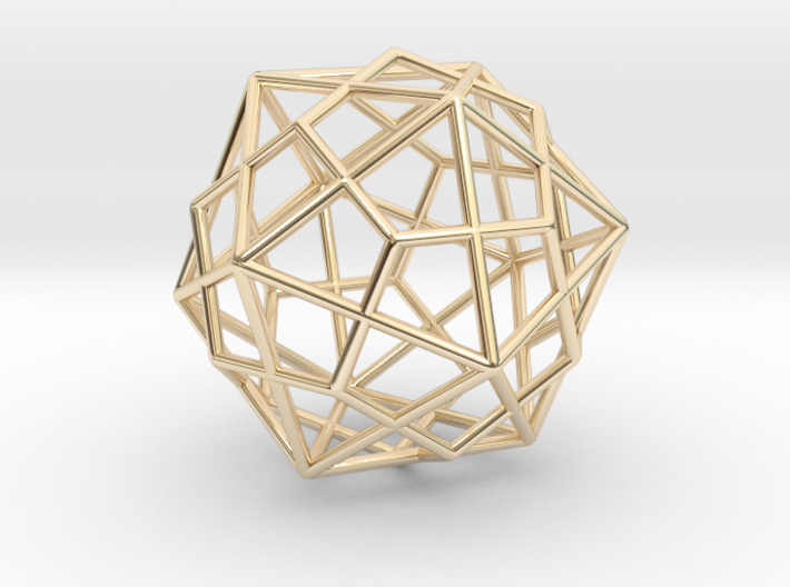 Icosahedron Dodecahedron Combination 1.6&quot; 3d printed