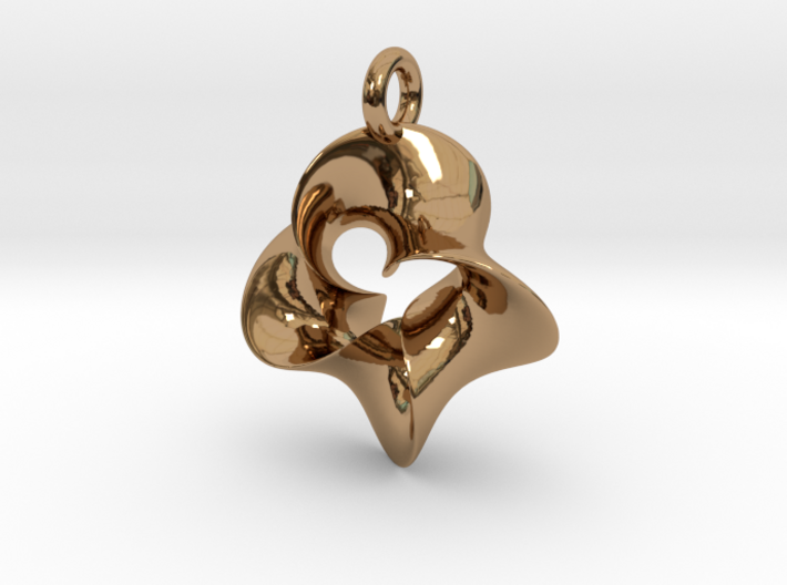 4-Twisted Möbius pendant 3d printed 
