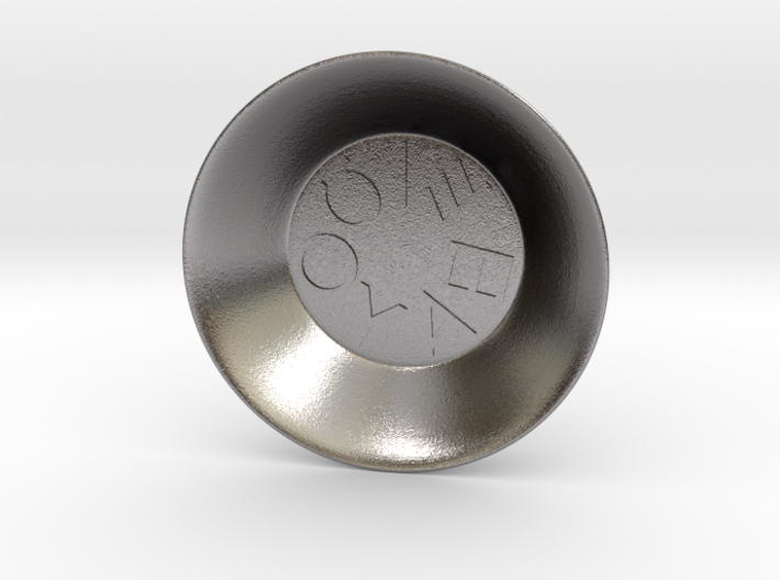Greek Vowel Charging Bowl (small) 3d printed