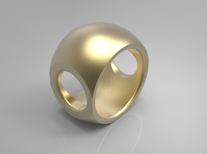 RING SPHERE 1 SIZE 8  3d printed 