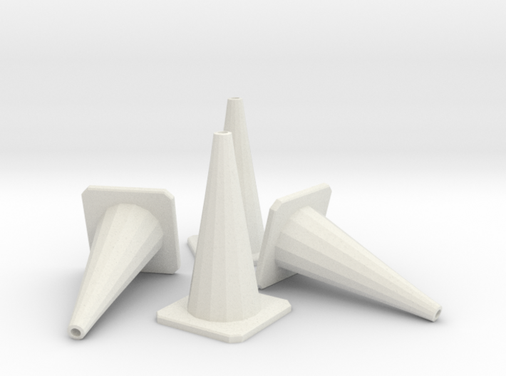 1/24 Traffic Cones X4 3d printed