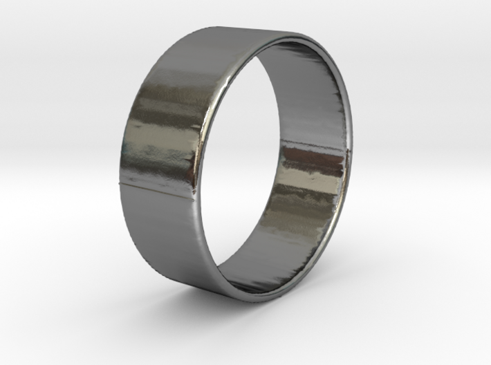 Band Ring - 14K Rose Gold Plated 3d printed