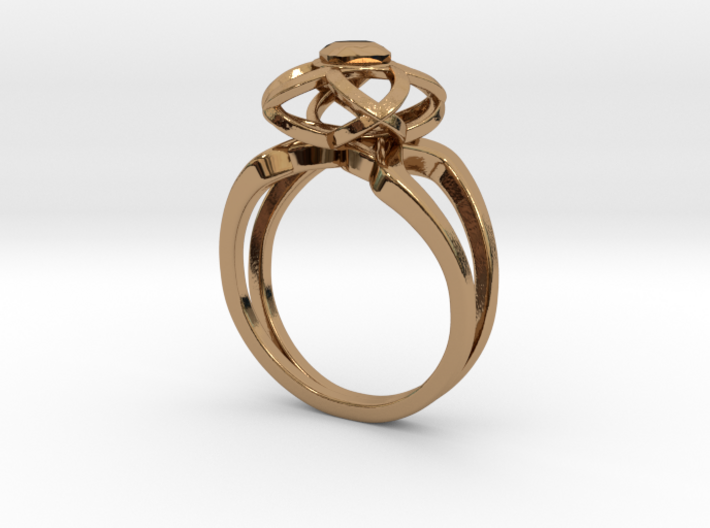 3-2 Enneper Curve Twin Ring (003) 3d printed 3-2 Enneper Curve Twin Ring (003)