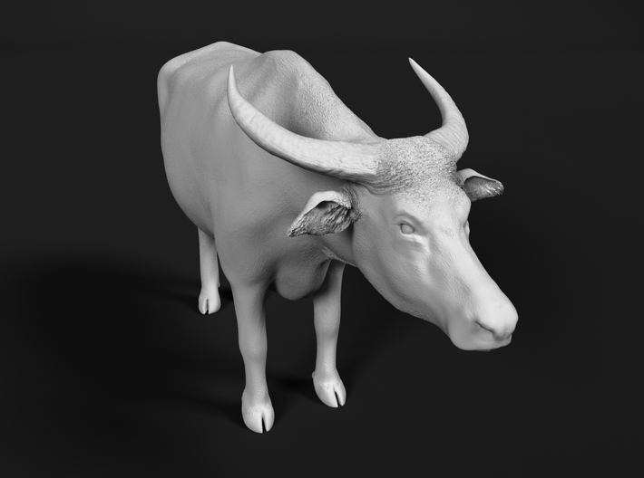 Domestic Asian Water Buffalo 1:87 Standing Male 3d printed 
