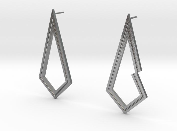 Perfectly Imperfect Earrings 3d printed