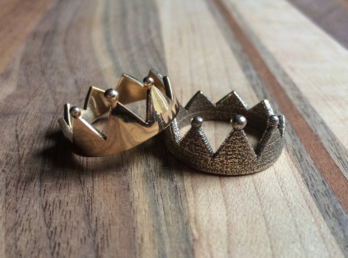 Crown Ring 3d printed 