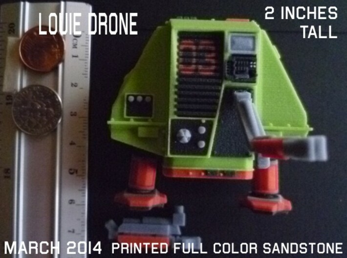2 Inches DRONE 3 LOUIE Full Color 3d printed 