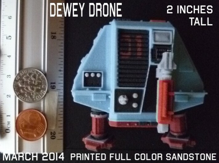 2 Inches DRONE 1 DEWEY Full Color 3d printed 