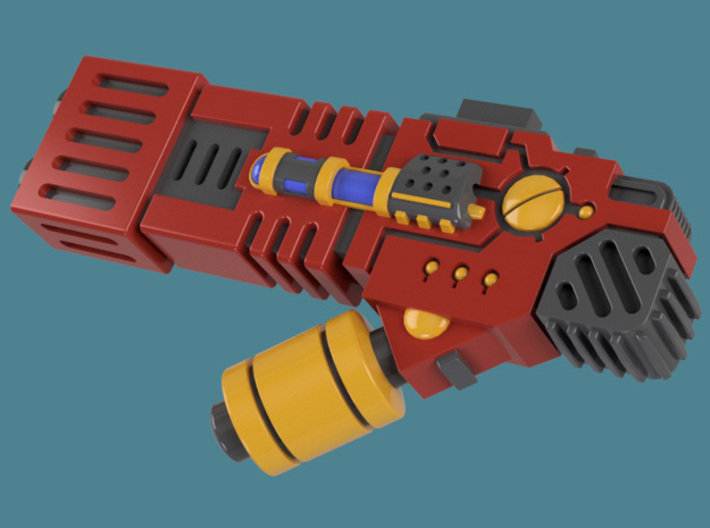 Fusion Blaster M1 bits, pack of 4/8/12/16 3d printed A single weapon render 3