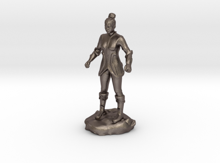 Female Human Fighter with Elven influenced armor. 3d printed