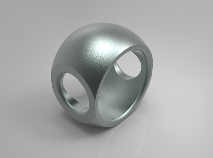 RING SPHERE 1 - SIZE 6 3d printed 