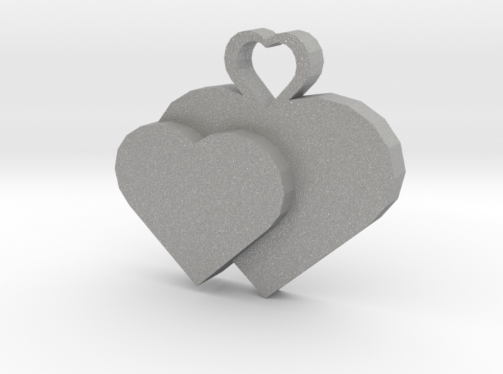 Heart2heart Pendant 3d printed