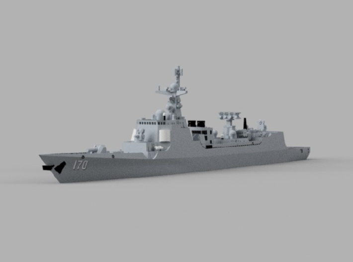 1/1800 CNS Lanzhou 3d printed Computer software render.The actual model is not full color.