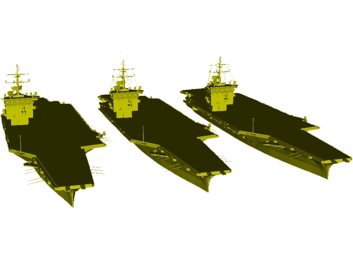 1/3000 scale USS Enterprise CV-65 aircraft carrier 3d printed