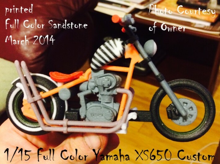 1-15 Full Color Yamaha XS650 Custom 3d printed 