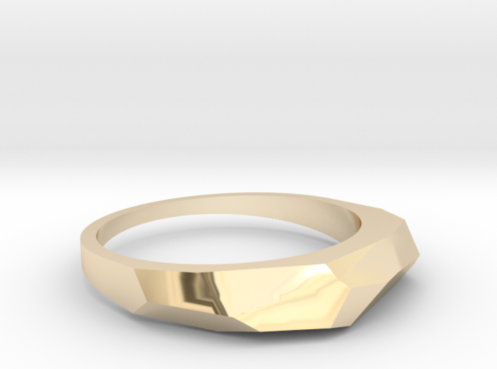 faceted ring 3d printed