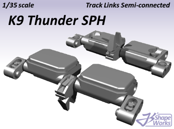1/35 K9 Thunder SPH Track Links semi-connected 3d printed