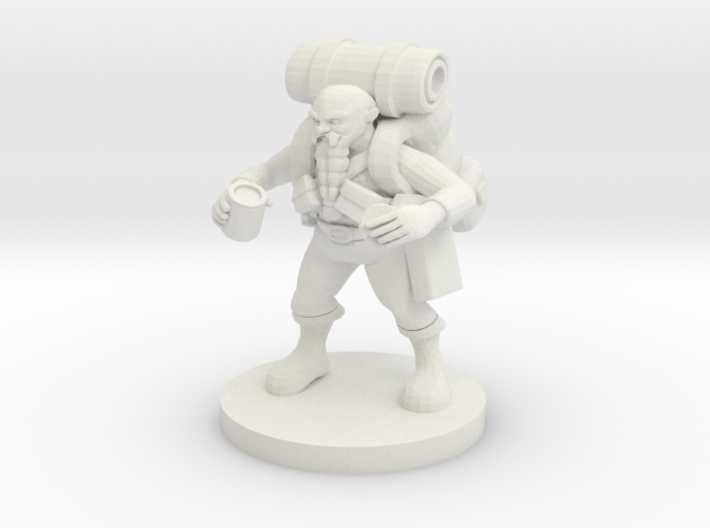 Dwarf Wizard Gathering Components 3d printed