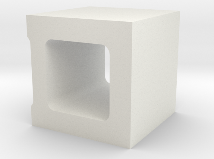 1/10 Scale Concrete 1/2 Block 3d printed