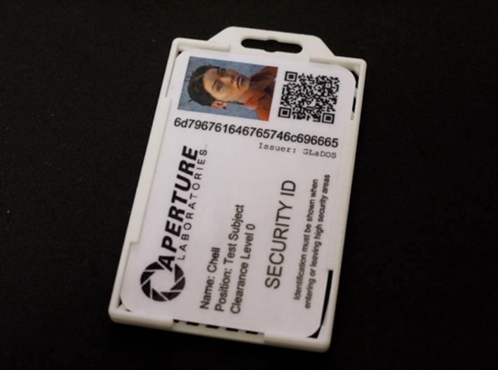 Portal ID Card Holder 3d printed Security pass not included