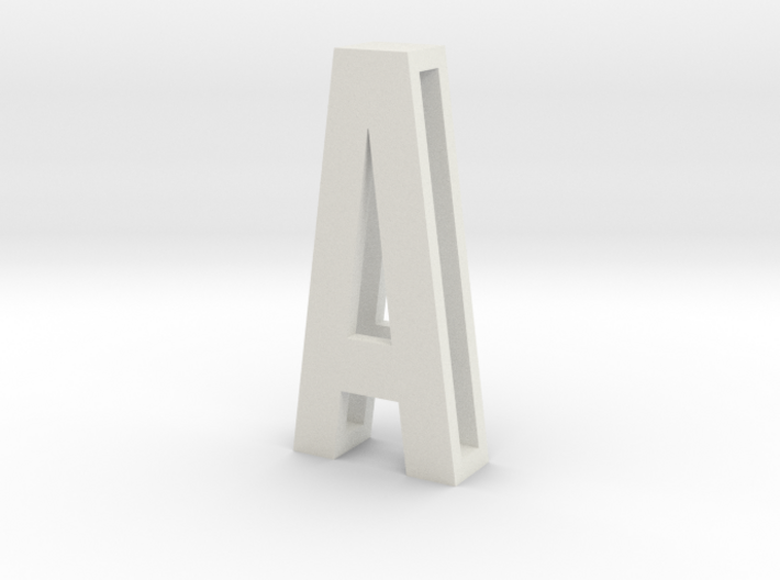 Choker Slide Letters (4cm) - Letter A 3d printed