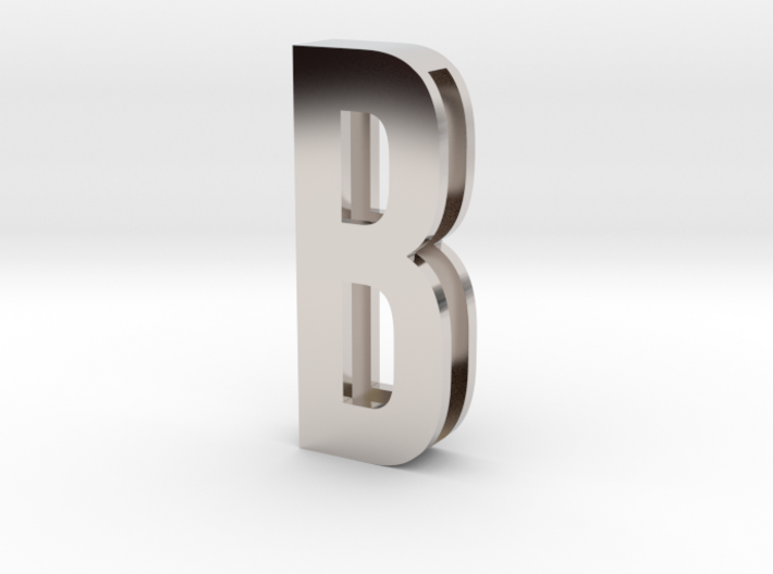 Choker Slide Letters (4cm) - Letter B 3d printed
