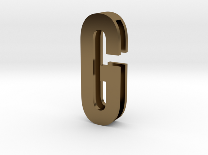 Choker Slide Letters (4cm) - Letter G 3d printed