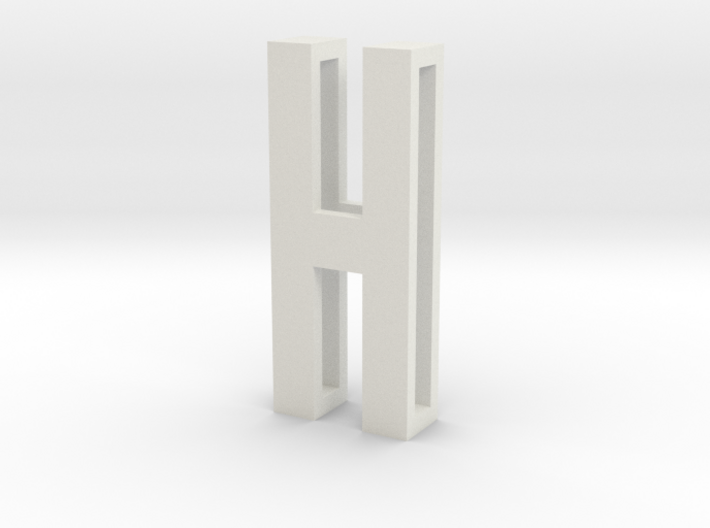 Choker Slide Letters (4cm) - Letter H 3d printed