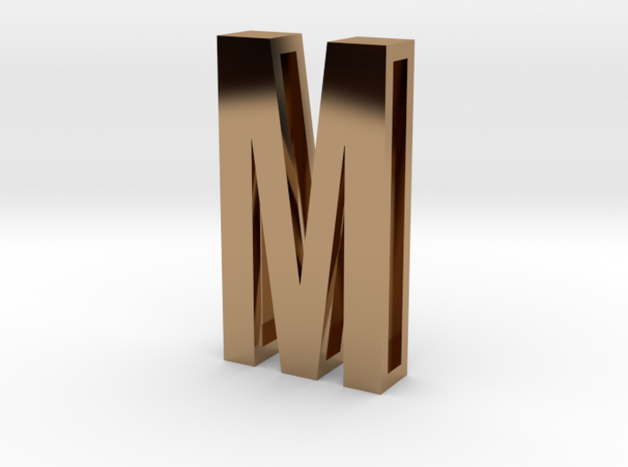 Choker Slide Letters (4cm) - Letter M 3d printed