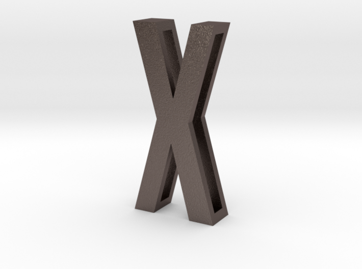 Choker Slide Letters (4cm) - Letter X 3d printed