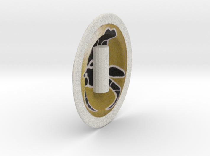 Greek hoplite shield for lego 3d printed