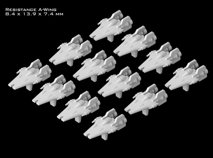 (Armada) 12x Resistance A-Wing 3d printed