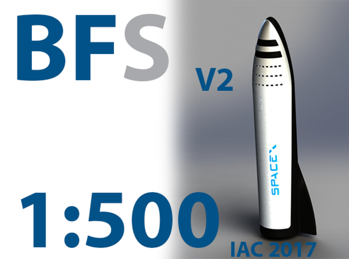 BFS 1:500 V2 2017 Model 3d printed