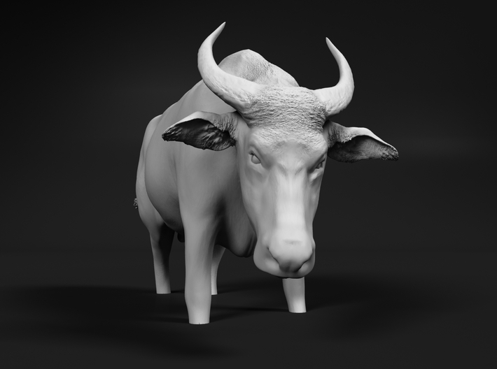 Domestic Asian Water Buffalo 1:48 Stands in Water 3d printed
